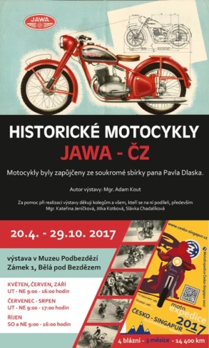 Výstava motocyklů Jawa-Čz
