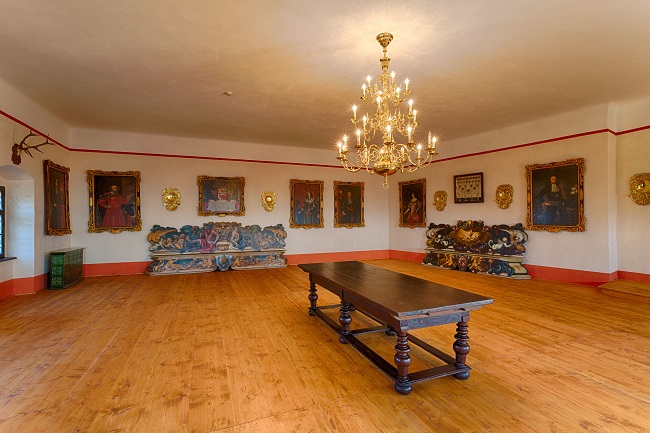 Taneční sál na hradě Buchlov
